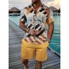 Pánské sety košil 3D potisk Retro květinové Krátký rukáv Ležérní Nadměrné Velikosti Plážové šortky Letní Streetwear Havajské obleky Oblečení