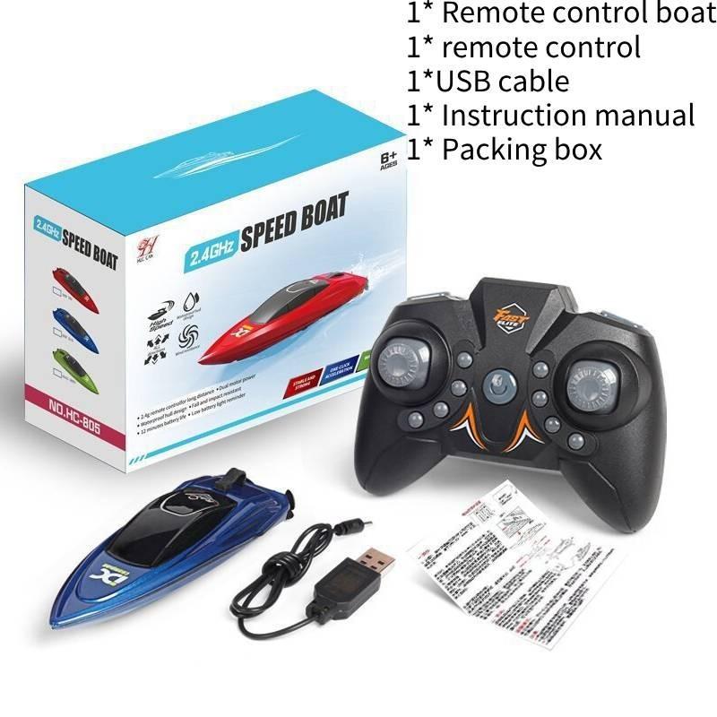 High-speed Mini Wireless Remote Control Boat Durable 2.4g Rechargeable Toy