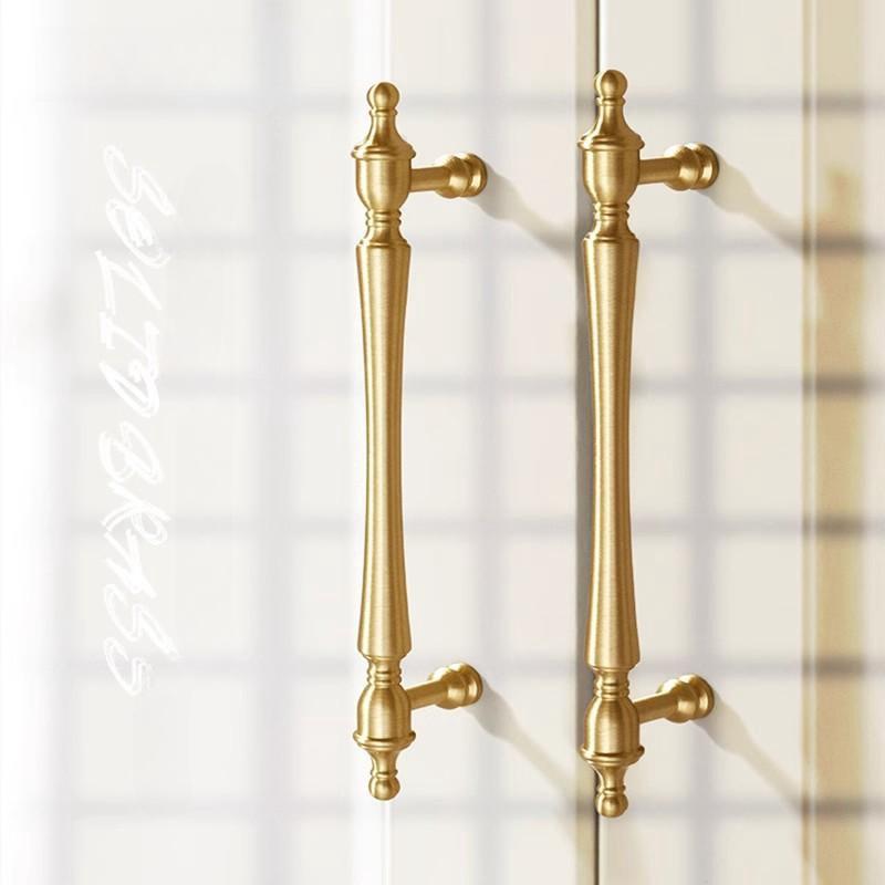 Antique Brass Brushed Kitchen Cabinet Handles,Vintage Retro Cabinet Pulls Kitchen Cabinet Hardware for Cupboard Drawer Pulls