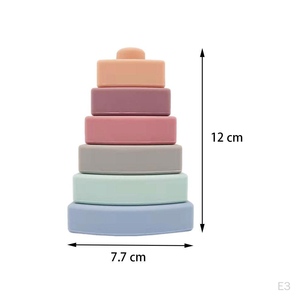 Nesting Triangle Toy Soft Stacker 6 Pcs Building