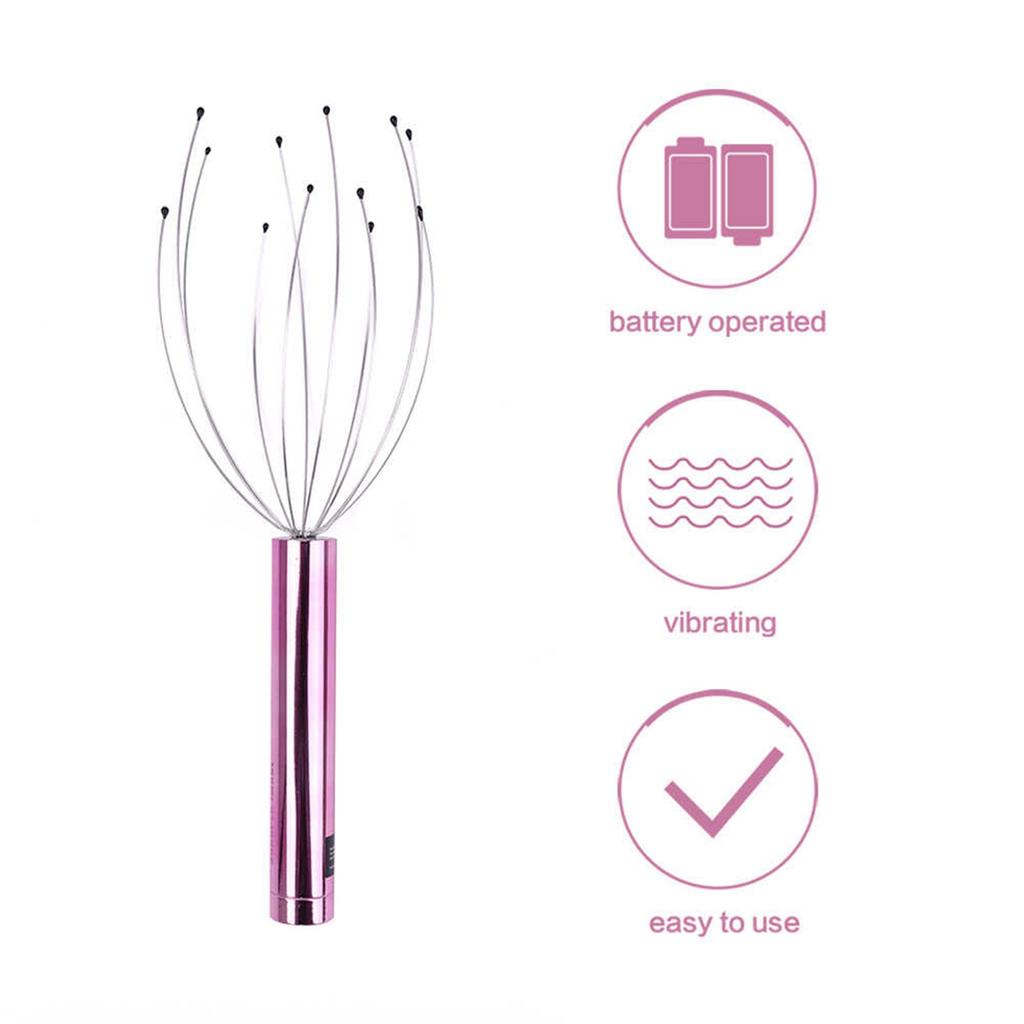 Electric Scalp Massager Portable Head Scratcher Massager Handheld Scratcher for Head Relaxing Scalp Massage Tools