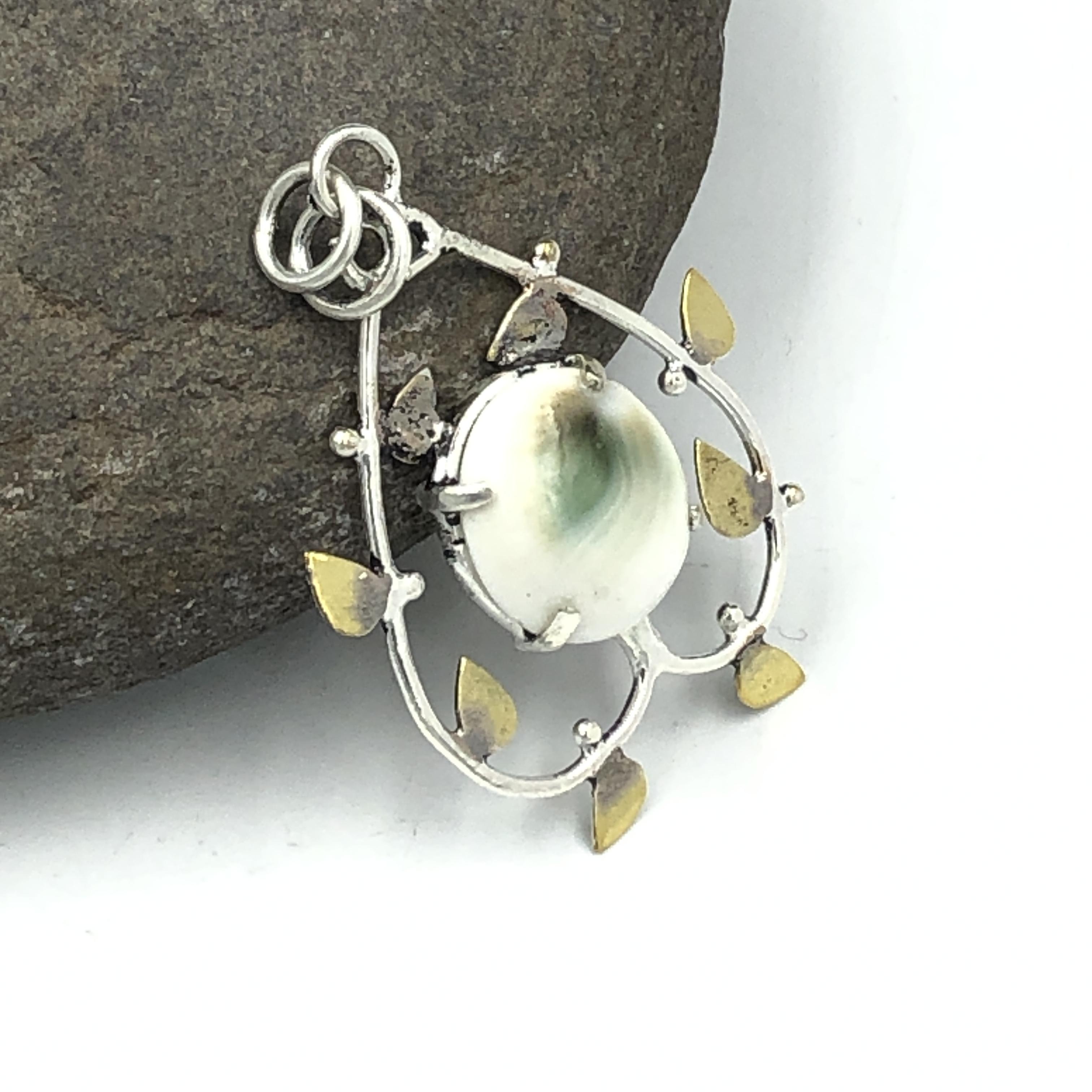 Natural Shiva Eye Gemstone 925 Sterling Silver Jewelry Designer Pendant 1.69  AJP-69