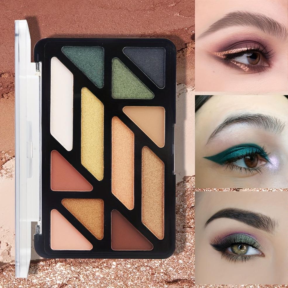 12 Colors Matte Eyeshadow Palette Natural Glitter Waterproof Durable Smokey Professional Makeup Palette