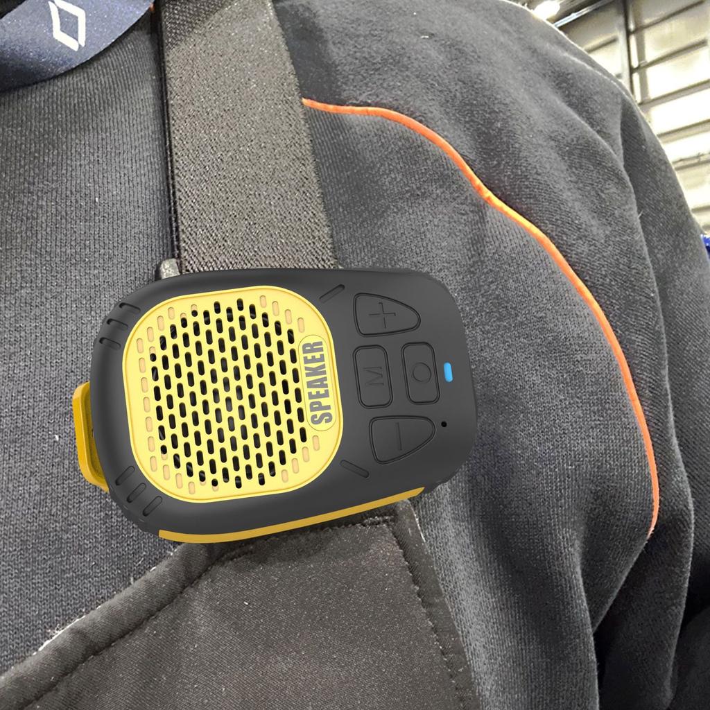Clip Wearable Speaker Bluetooth 5.3 40mm 3W Speaker Portable Wearable Speakers Support TF Card Playback for Hands-Free Music
