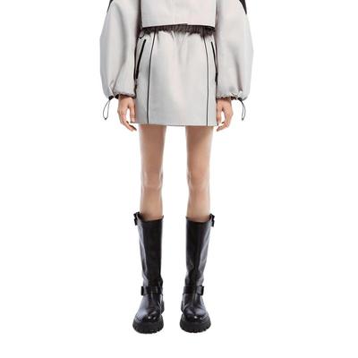 MO&Co. Elastic Waist Sporty Straight Short Skirt