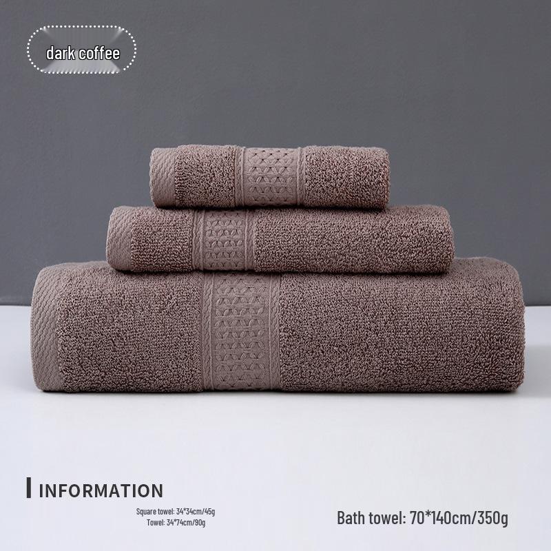 Thickened Pure Cotton Embroidered Bath & Face Towel - Highly Absorbent, Perfect for Home Use or Gifts