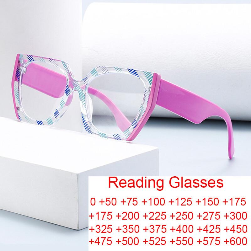Square Polygon Frame Presbyopia Glasses For Women Men Luxury Brand Reading Eyeglasses Blue Light Blocking Glasses Eyewear