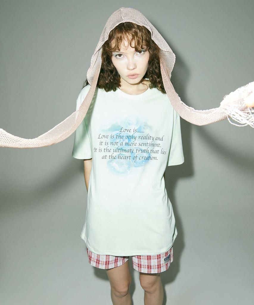 SCULPTOR Cheesy Words Tee Pale Mint