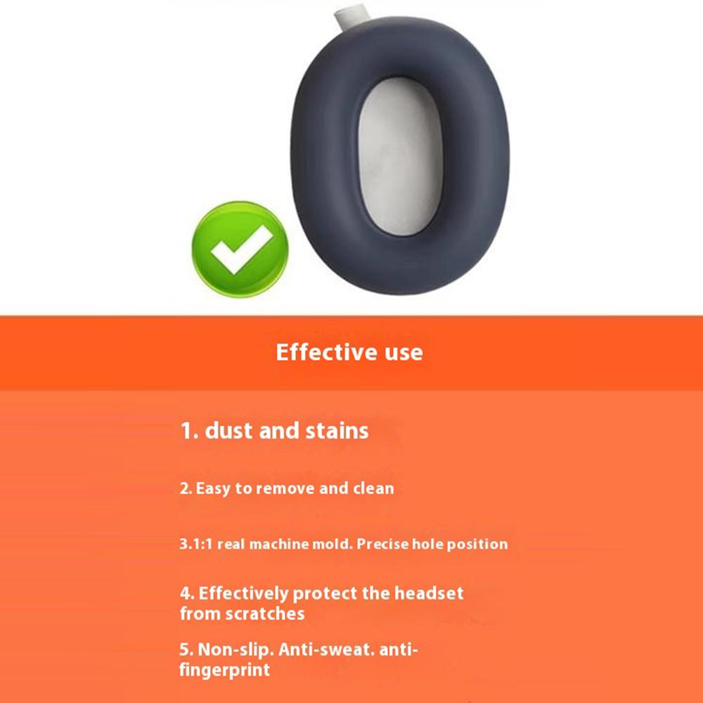 1 pár pro Sony WH-1000XM6 silikonové náušníky pouzdro sluchátka polštářek ochranný kryt