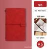 A6 Retro Travel Journal with Strap & Check-in Stamp - Customizable Logo Notebook