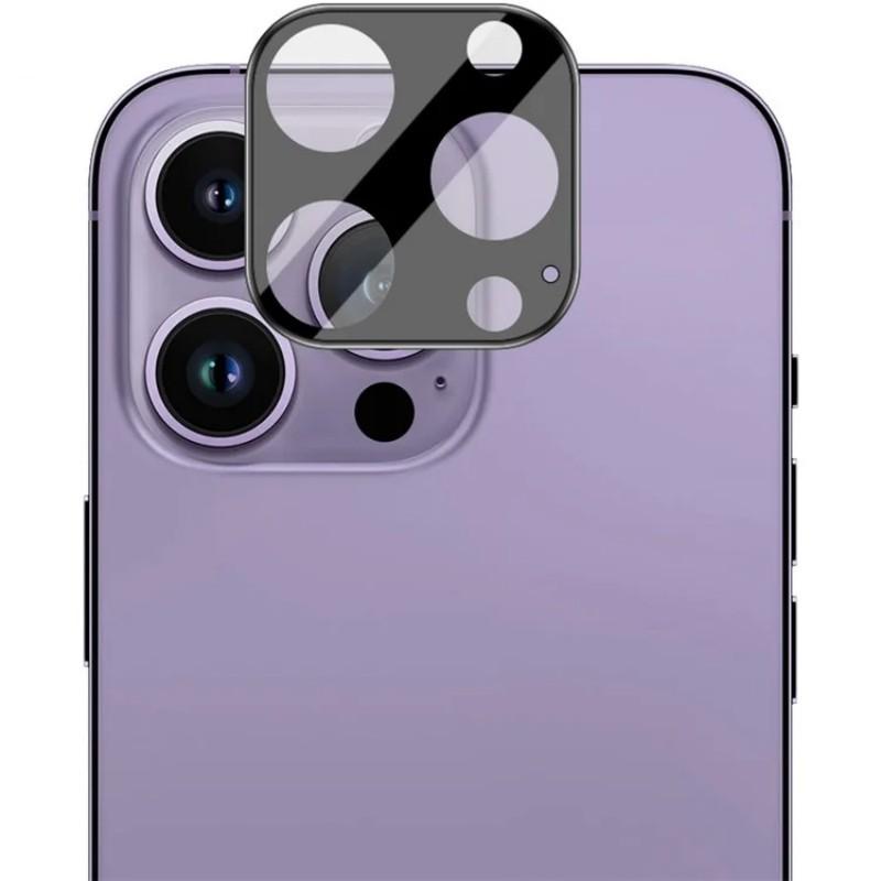 For iPhone 13 Pro 6.1 inch/iPhone 13 Pro Max 6.7 inch Camera Lens Protector WANLONFENG HD Full Black Silk Printed Lens Film