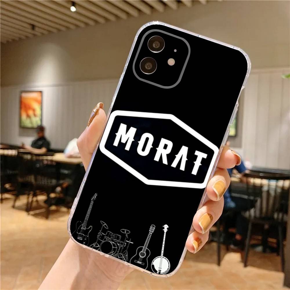 M-MoratS Band Phone Case For iPhone 17,16,15,14,13,12,11 Pro,Max,Plus,X,XS,XR,SE4,E Mini Transparent Soft Cover