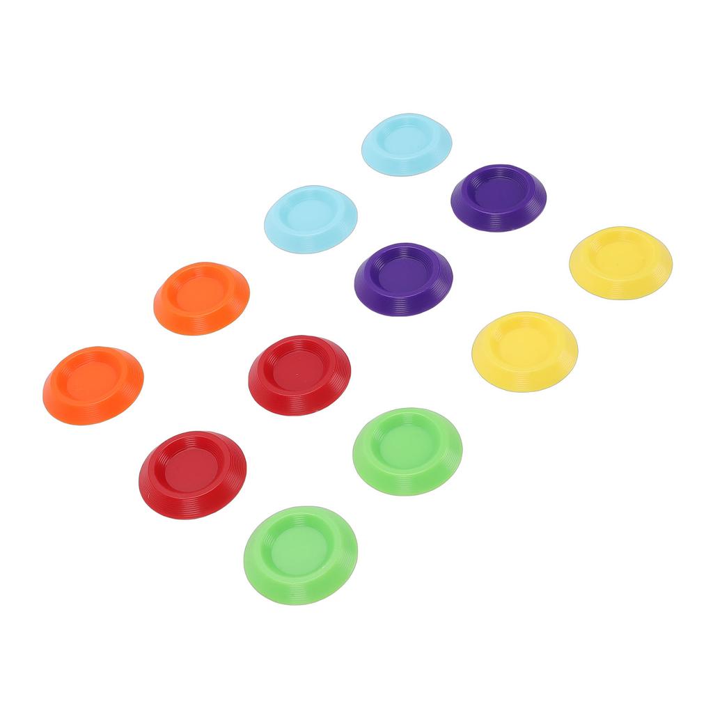 Reptile Water Dish, 12 Pieces Colorful Plastic Feeder Small Food Bowl 1.3 Inch for Bearded Dragon Leopard     Crab Dubia