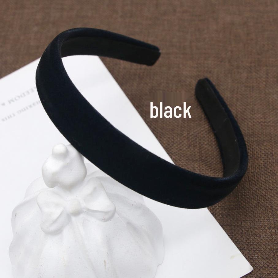 Women's 2cm Wide Corduroy Velvet Headband, Simple & Elegant Hair Accessory