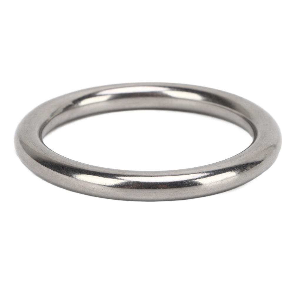 7 Pcs Silver O Ring Rustproof Solid Round Buckle Durable Stainless Steel O Ring  Diving Accessory
