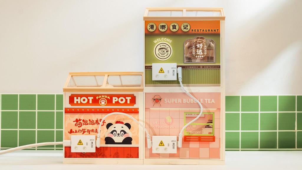 ROBOTIME Rolife 3D Puzzle Super Creator Hong Kong Bites Cafe DIY Miniature House (DW021) | 1:24 Scale