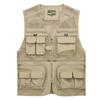 Summer Mesh Vest for Middle-Aged and Elderly Men - Multi-Pocket Sleeveless Fishing & Photographer Jacket