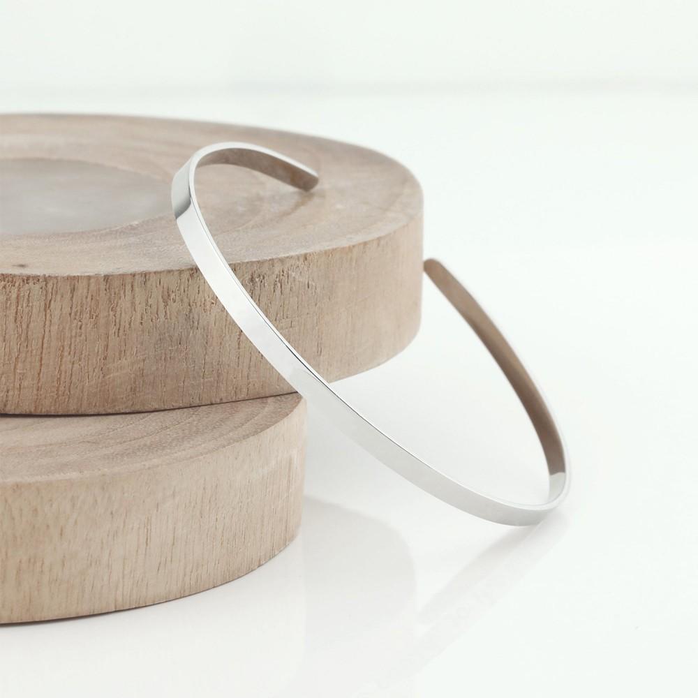 Emanco Bracelet Modern Minimalist Stainless Steel Fashion Bracelet Daily Commuting Jewelry Women's Geometric Open Bracelet