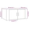 Coffee Table Concrete Grey 80 x 50 x 36 cm Engineered Wood