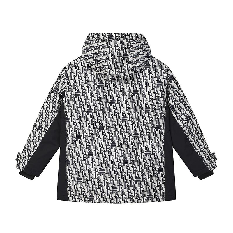 FILA Heritage Fashion Casual Mid-Length Hooded Down Jacket Women outerwear Legendary-Blue F11W448903FNV