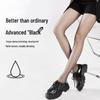 Women's Ultra-Thin Invisible Black Silk Anti-Snag Pantyhose - High-Transparency, Zero-Feel, Non-Rolling, 0D Bare Leg Style.