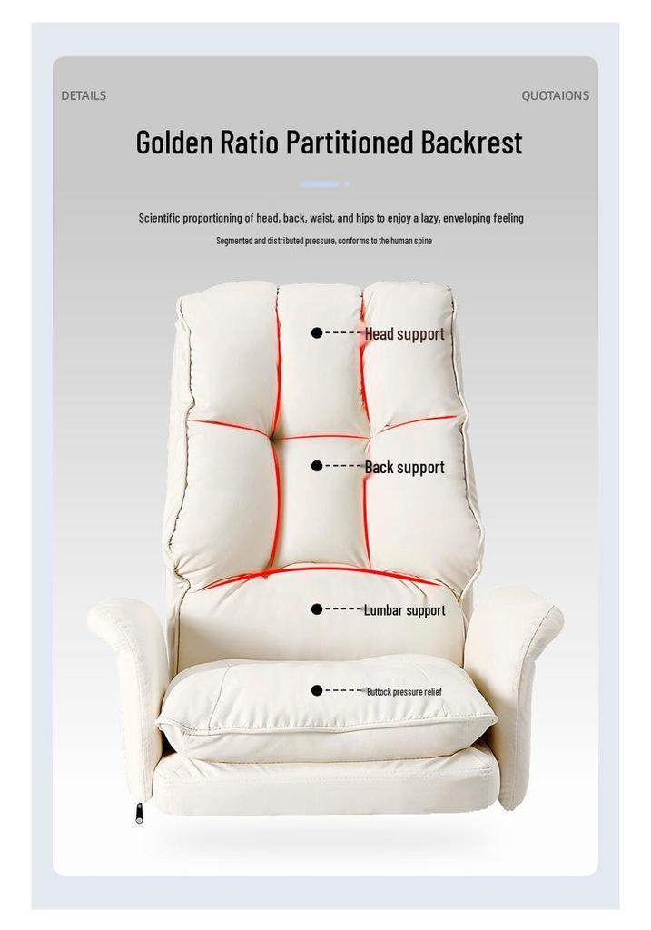 Ergonomische Kantoor Computerstoel: Comfortabel, Draaibaar, Verstelbare Rugleuning, Verstelbare Hoogte, Perfect voor Studenten of Lange Zituren.