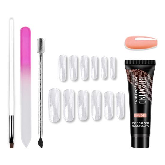 1 Set Nail Patch Gel Fast-Drying Strong Stickiness Reusable Good Semi-Permanent DIY Art Fast Builder Polish Salon