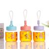 New Water Cup with Rope and Chubby Cup 300ml Cute Sticker Glass Cup, High Appearance Portable Outdoor Drinking Cup