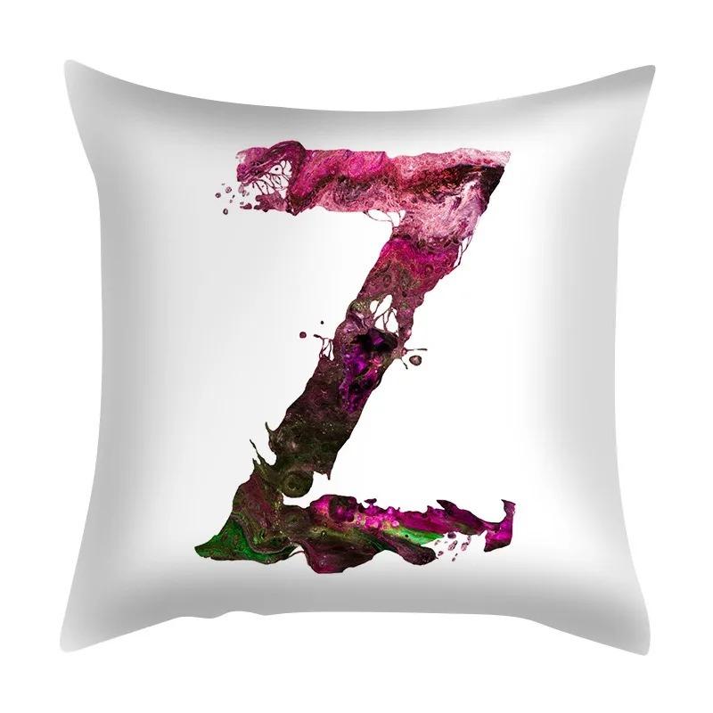 Colorful Creative Letter Decorative Pillowcase Living Room Office Home Pillowcase Car Ornaments