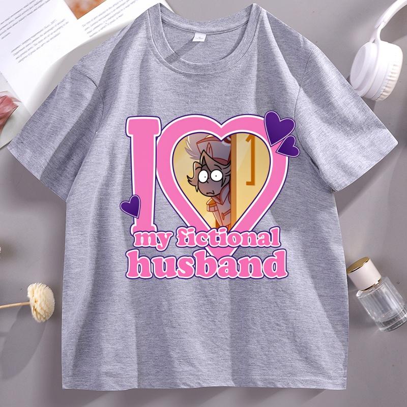 My Fictional Husband Tshirt Casual Round Neck Cotton Short Sleeve Loose Tshirt Streetwear Elasic Comfortable Tee Shirt Clothes