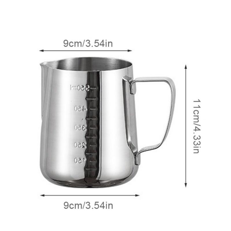 Edelstahl Ziehen Glas Gravur Messbecher Schmelzen Wachs Tasse Ziehen Blume Tasse Milch Blase Tasse Schlagen Tasse Kaffee Suppli