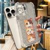 Phone Case: 2D Flat Suitable for iPhone 18 17 16 15 14 13 Pro, Transparent Four Corner Protective Case, Stacked Orange Cat, Christmas and Halloween Gi