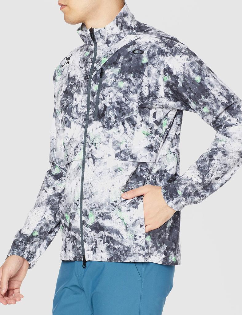 Oakley Skull Breathable Jacket with Gunmetal US Size L to Japanese Size Men's 3.0 Print, (equivalent XL)