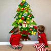 For DIY Felt Christmas Tree for Toddler Feltpinetree Xmas with String Lights for Kids Montessori Gift Home Decor Party Suppl