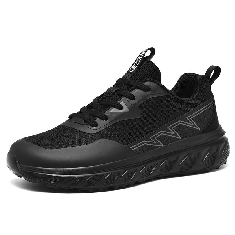 Large size lightweight wide head casual sports shoes new fly-woven mesh men's shoes fat feet fat barefoot running shoes