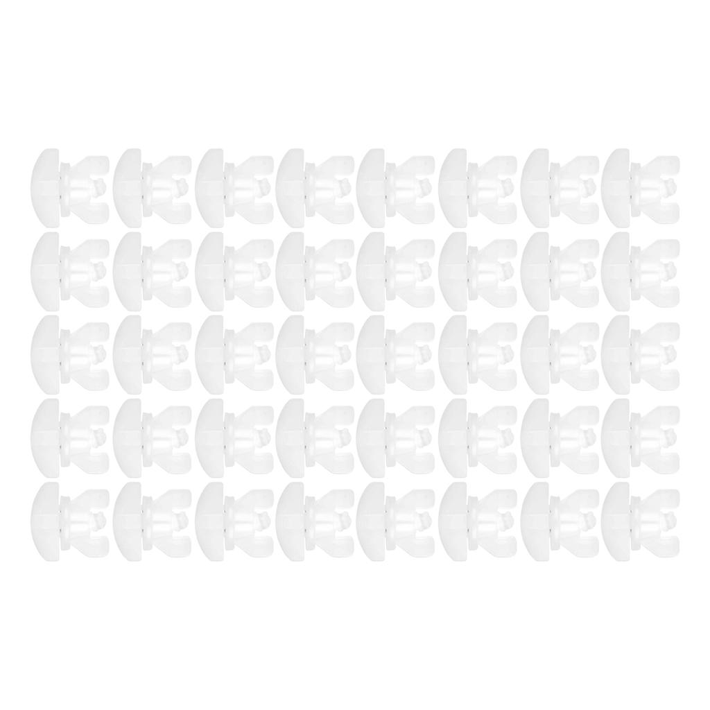 Balení 20/40 ks Stoperů do záclonových kolejnic Bílý plast Jezdci do záclonových kolejnic Náhradní příslušenství k záclonám