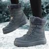 TUINANLE Winter Schneestiefel Damen Baumwollschuhe Verdickte Rutschfeste Plüsch-Knöchelstiefel Weiche Sohle Warme Outdoor-Schuhe