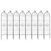 Garden Trellis, 180 x 52.5 cm Rose Trellis, 8Packs Garden Flower Rose Trellises with Powder-Coated Finish & Convenient Locking Design, Plant Support