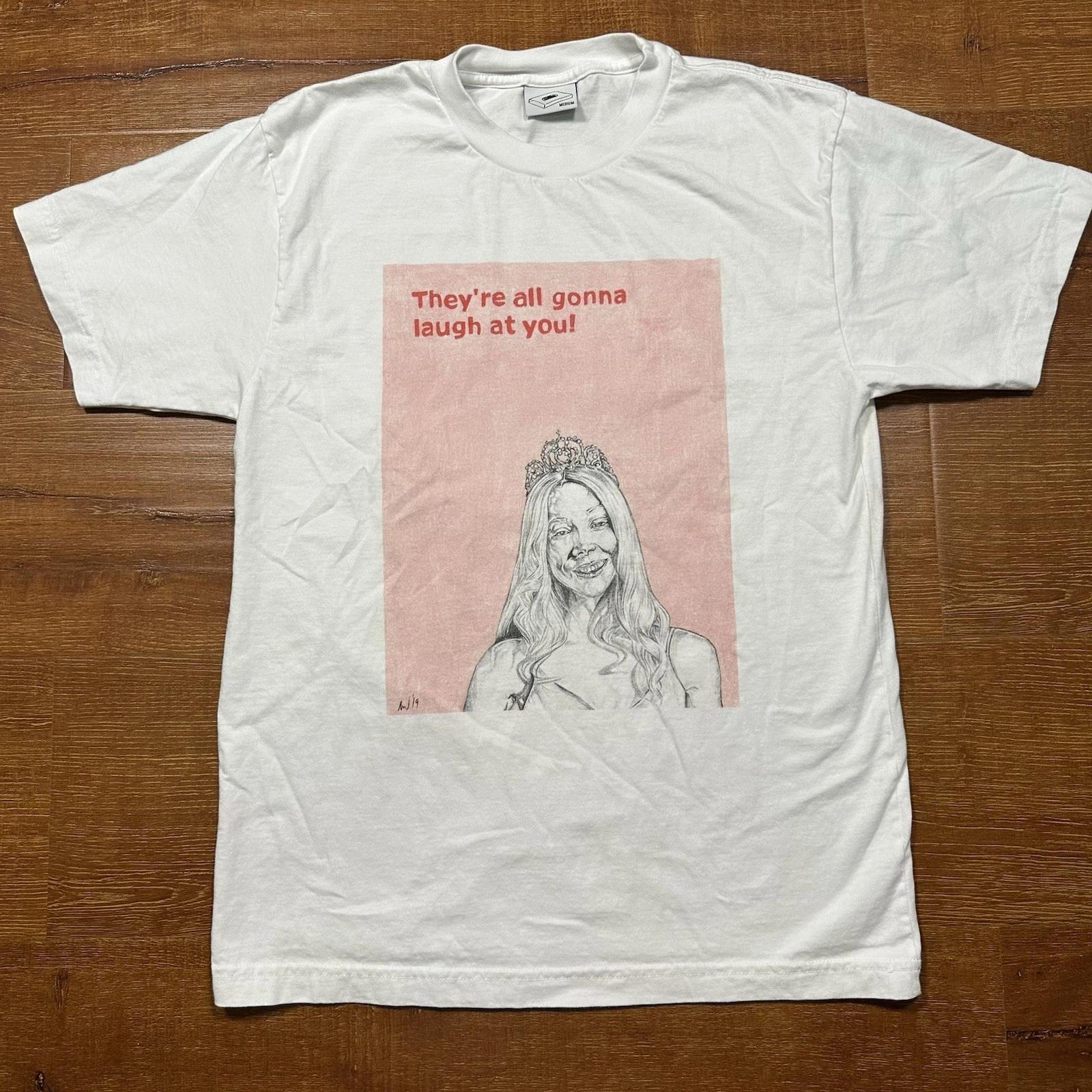 

Paper 8 Carrie T Shirt Mens M White Short Sleeve Theyre All Gonna Laugh At You S