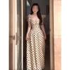 Retro Gentle Temperament Black and White Polka Dot Small Flying Sleeve Dress Holiday Style Super Beautiful Unique Beautiful Skirt