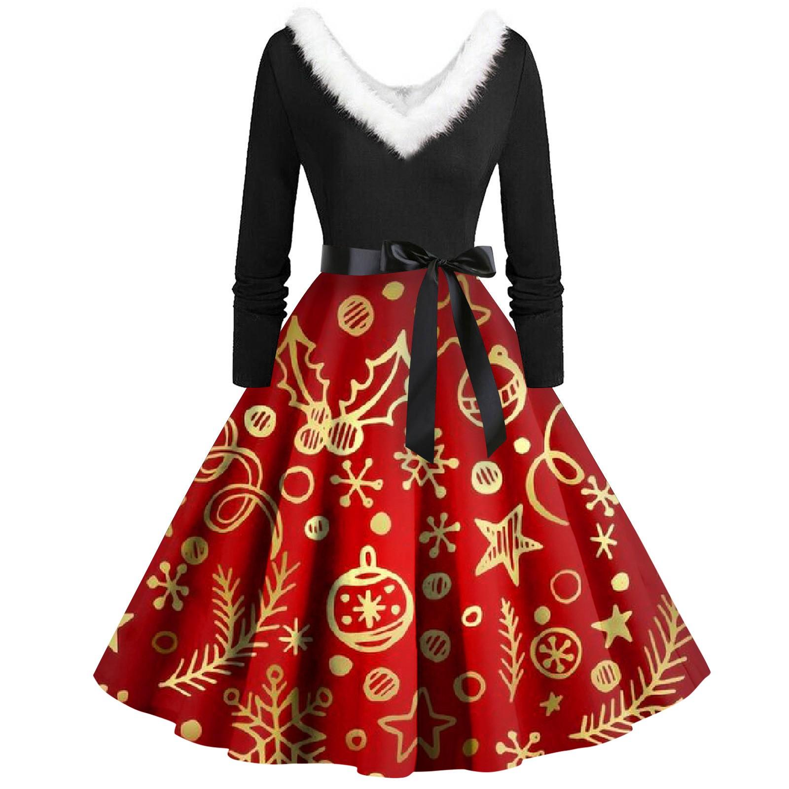 

Женское повседневное и модное платье на молнии с длинными рукавами и v-образным вырезом в тон XL золотой