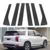 6pcs Car Pillar Posts Trim Stickers Auto Window Door Column Decor Styling Accessories Fit For Hyundai Palisade 2020-2024