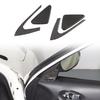 Soft Carbon Fiber Inner A-Pillar Triangle Trim Sticker For Nissan Juke 2011-