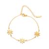 New Fairy Temperament Small Daisy Bracelet Necklace Gold Titanium Steel Non-Fading Flower Fresh Necklace Female
