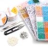 28/48 Grids Glass Beads Seed Beads Polymer Clay Beads Loose Spacer Beads Jewelry Making Kits DIY Necklace Bracelet Beads Kit