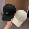 C Letter Sequin Fashionable Versatile Street Hard Top Baseball Cap Outdoor Leisure Elegant Face Small Visor