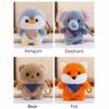 Dressed Cartoon Stuffed Doll Fluffy Plush Hanging Doll Amusing Plush Keychain  Bag Ornament