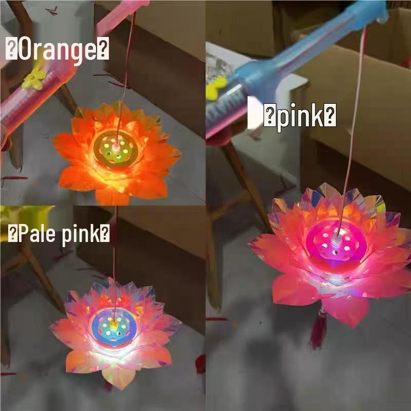 

Праздник середины осени Ханфу Лотосовый фонарь - Красочный светящийся ручной реквизит