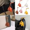 Cute Roast Duck Design Keychain For Keys Bags Car Decoration Soft PU Leather Keyring Fashionable Accessory Gift Idea