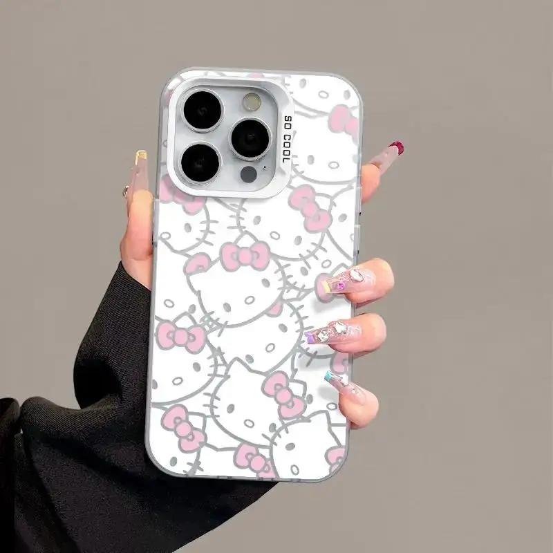 Cute Hello Kitty Lanyard Phone Case For Xiaomi Redmi 15 15C 14C 13C 12C A5 12 Note 14 Pro 13 12 Pro Plus 11 11S 4G 5G Casing